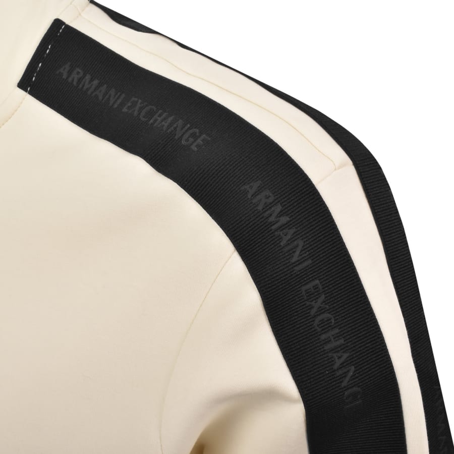 Image number 3 for Armani Exchange Full Zip Sweatshirt Off White