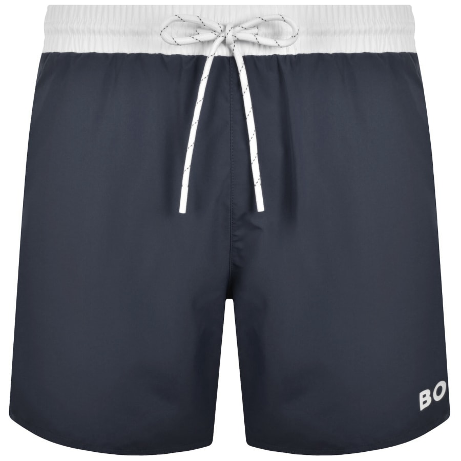 Image number 1 for BOSS Starfish Swim Shorts Navy