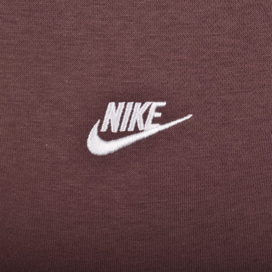 Image number 3 for Nike Crew Neck Club Sweatshirt Brown