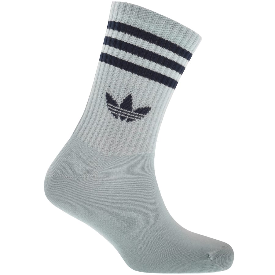 Image number 4 for adidas 3 Pack Stripes Crew Socks