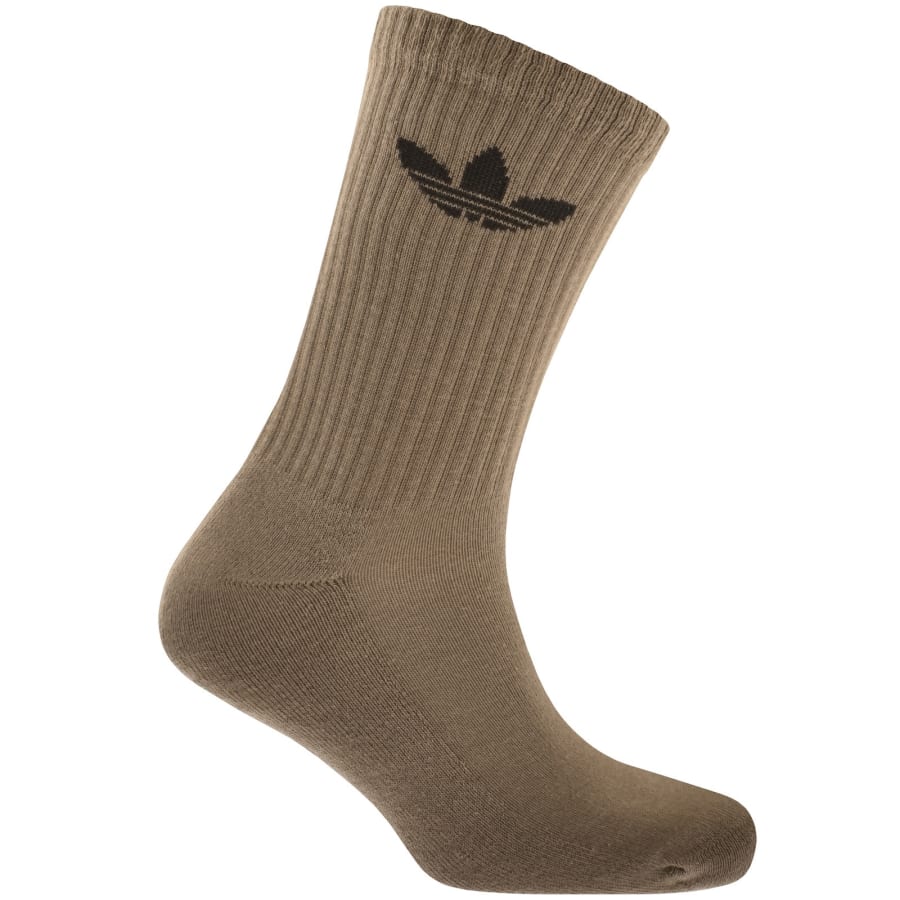 Image number 4 for adidas Originals 6 Pack Crew Socks Multi