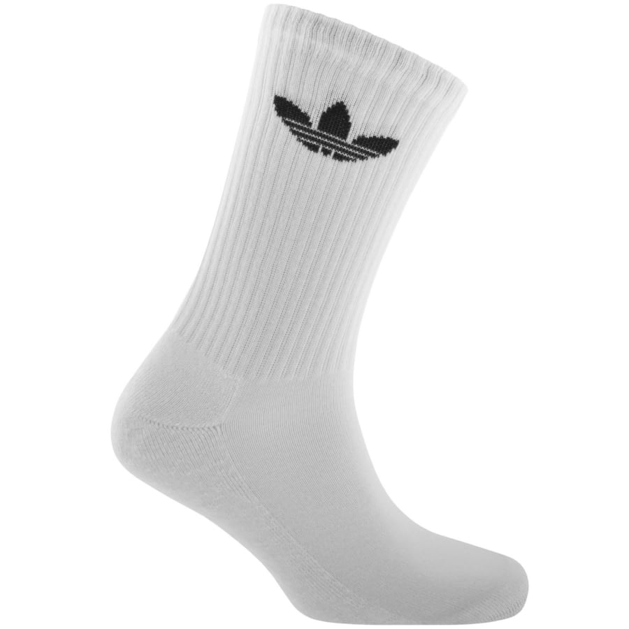 Image number 2 for adidas Originals 6 Pack Crew Socks White