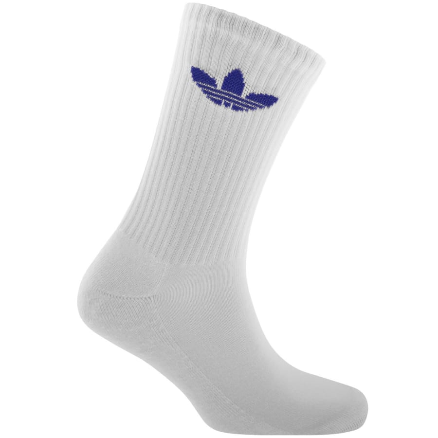Image number 3 for adidas Originals 6 Pack Crew Socks White