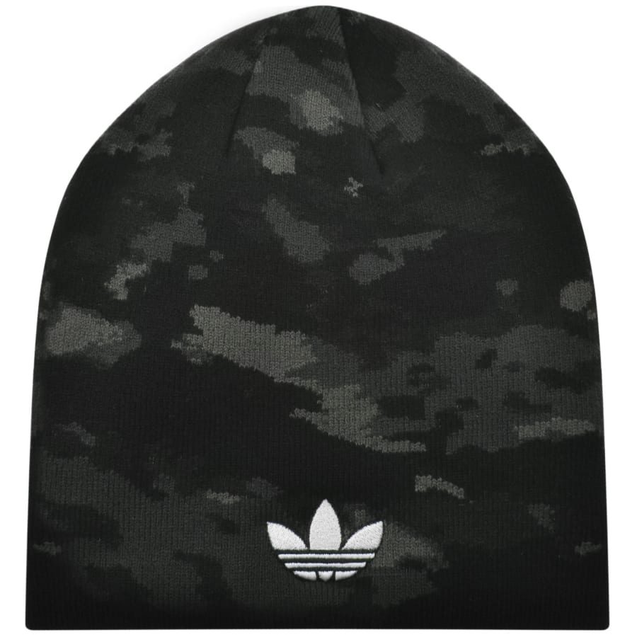 Image number 1 for adidas Originals Cuffless Camo Beanie Black
