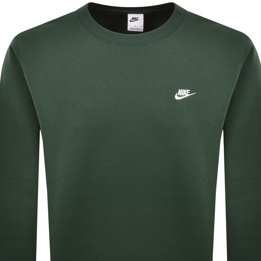 Image number 2 for Nike Crew Neck Club Sweatshirt Green