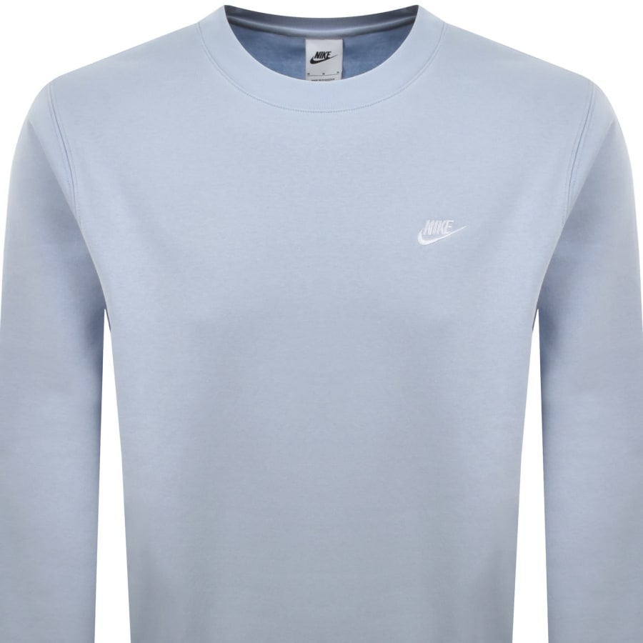Image number 2 for Nike Crew Neck Club Sweatshirt Blue