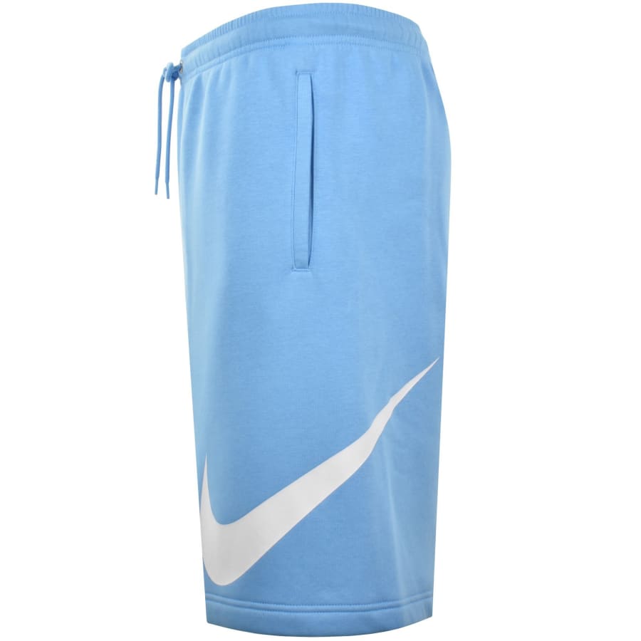 Image number 4 for Nike Club Fleece Shorts Blue