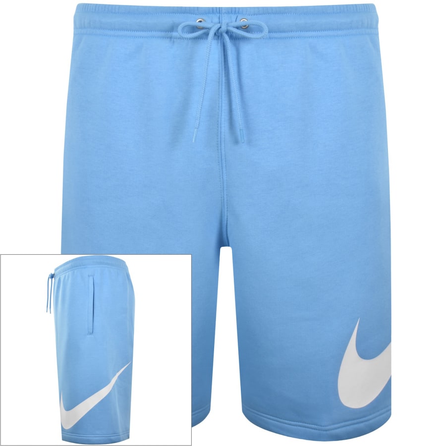 Image number 1 for Nike Club Fleece Shorts Blue