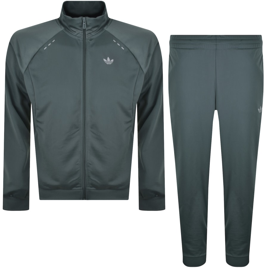 Image number 1 for adidas Originals Tech Essentials Tracksuit Green