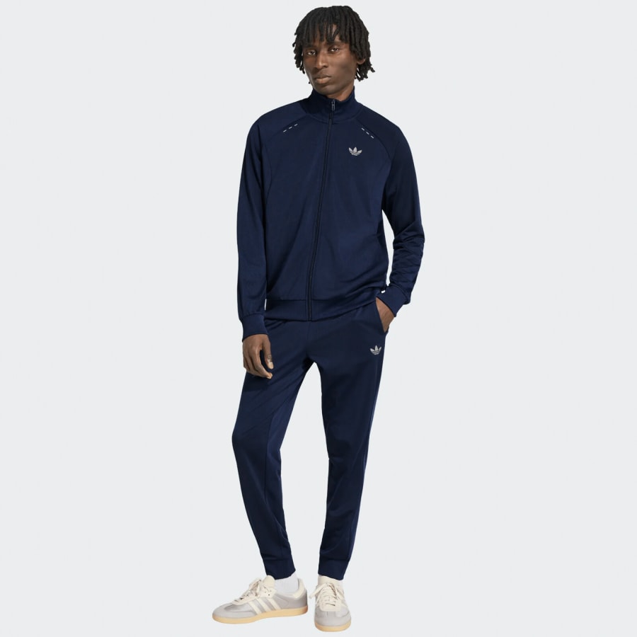 Image number 4 for adidas Originals Tech Essentials Tracksuit Navy