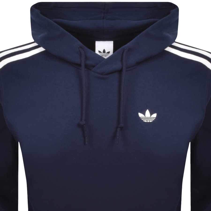 Image number 2 for adidas Originals 3 Stripes Hoodie Navy