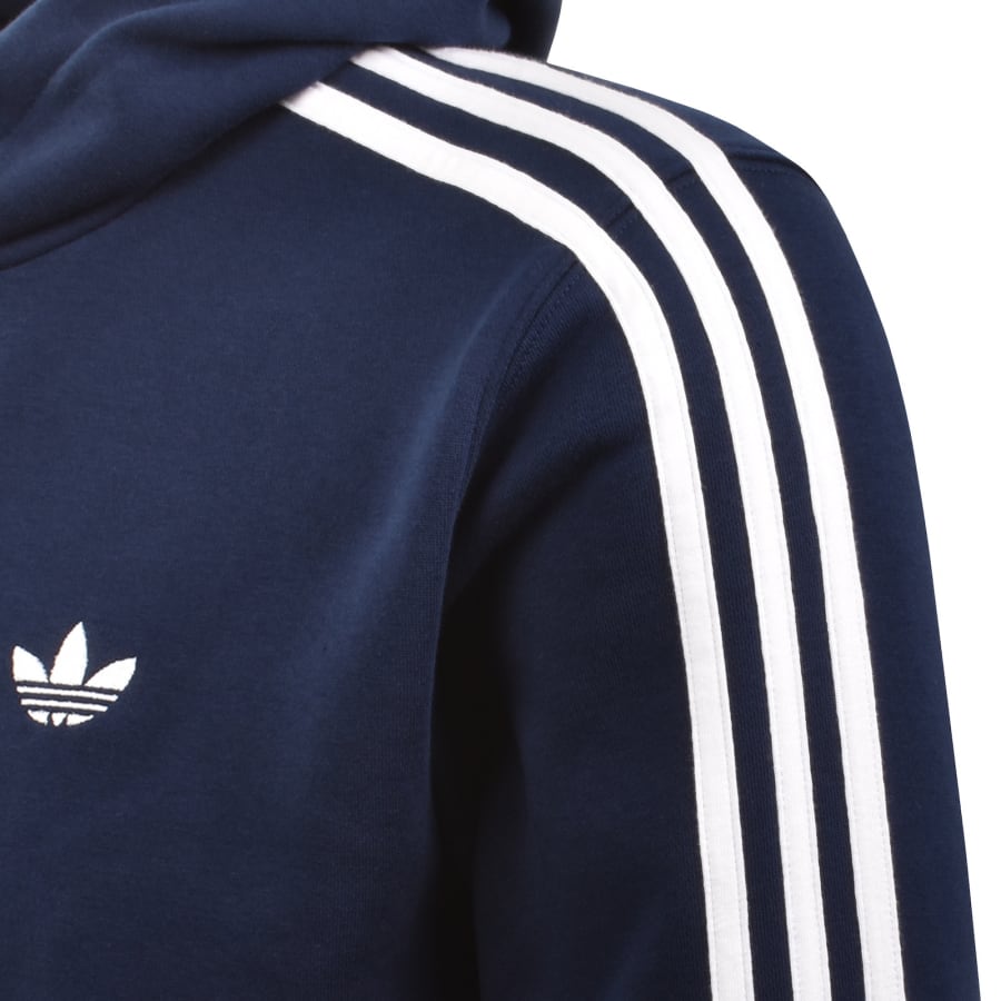 Image number 4 for adidas Originals 3 Stripes Hoodie Navy