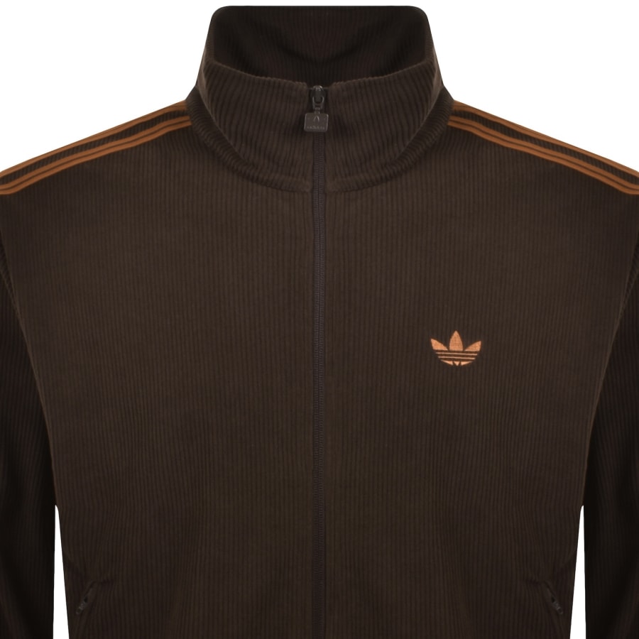 Image number 2 for adidas Originals Firebird Corduroy Track Top Brown