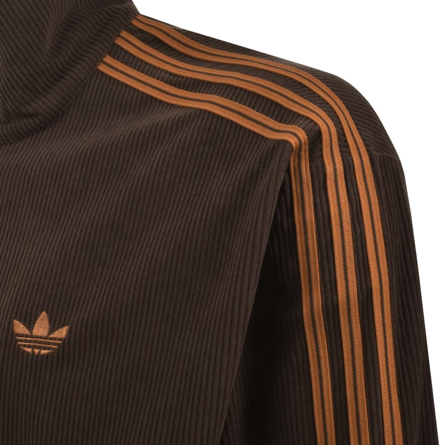 Image number 5 for adidas Originals Firebird Corduroy Track Top Brown