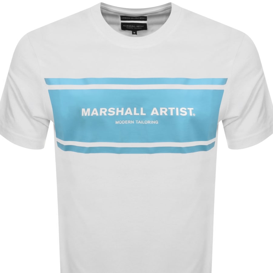 Image number 2 for Marshall Artist Brent Logo T Shirt White
