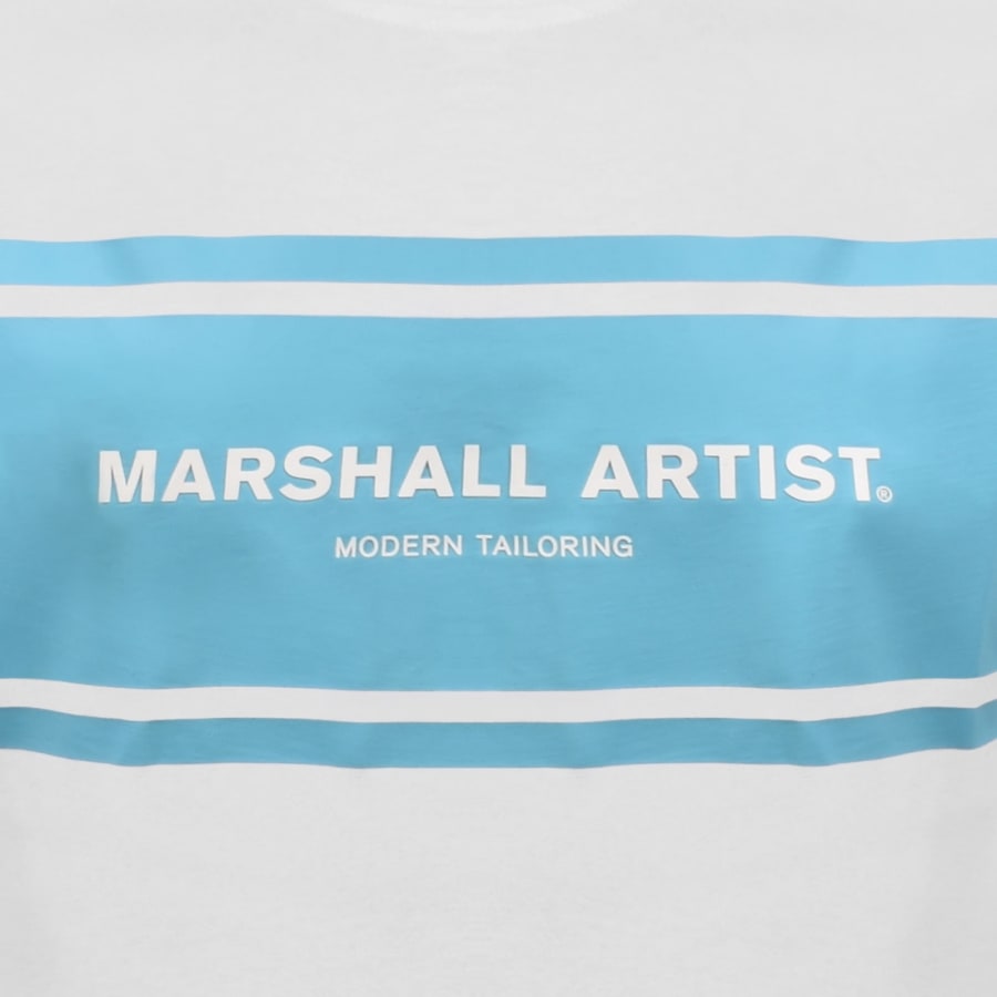 Image number 3 for Marshall Artist Brent Logo T Shirt White