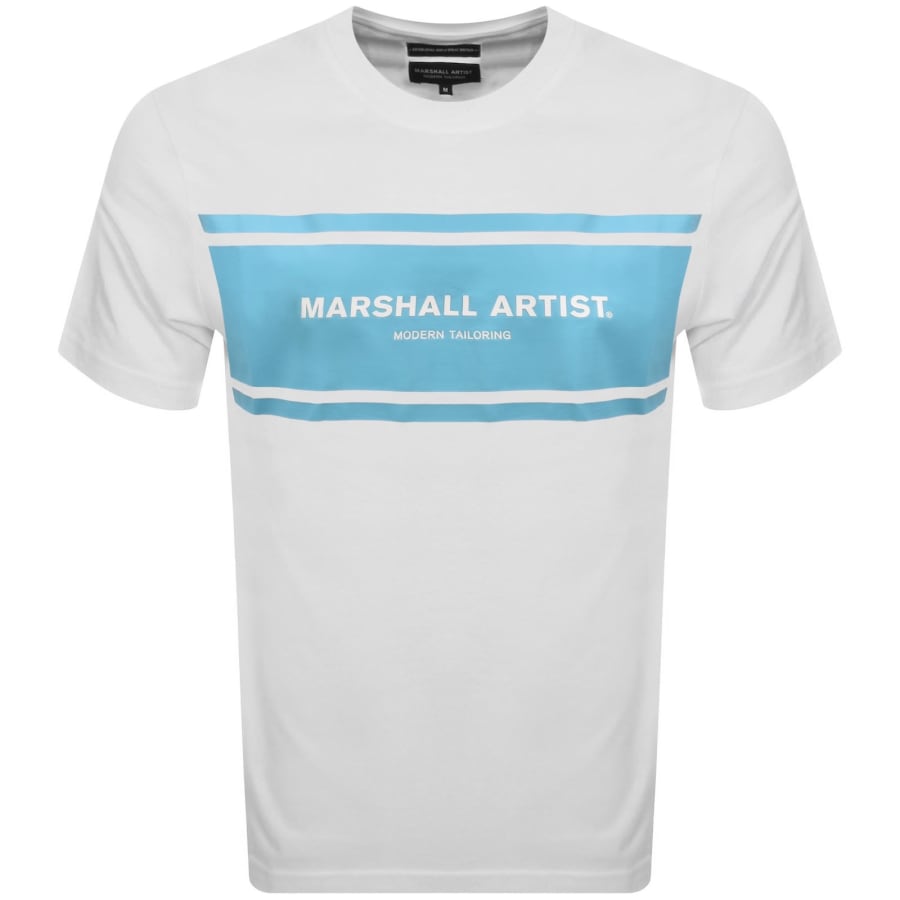 Image number 1 for Marshall Artist Brent Logo T Shirt White