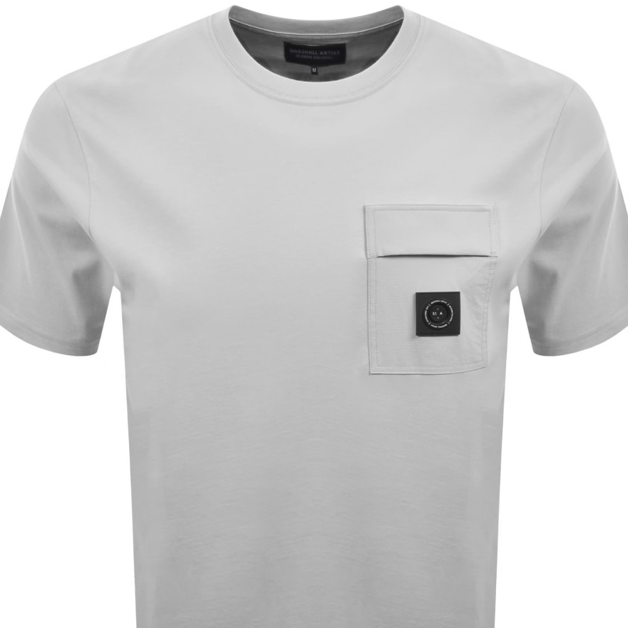 Image number 2 for Marshall Artist Kyoto Pocket T Shirt Grey