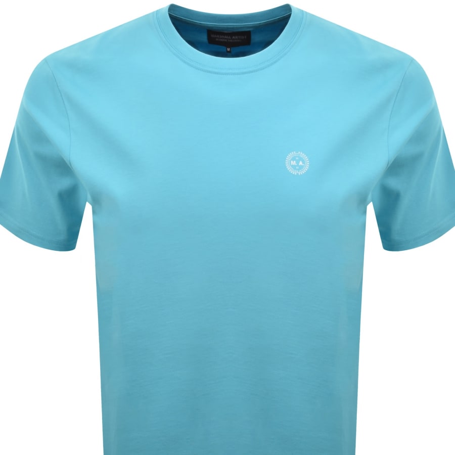 Image number 2 for Marshall Artist Delta T Shirt Cyan Blue