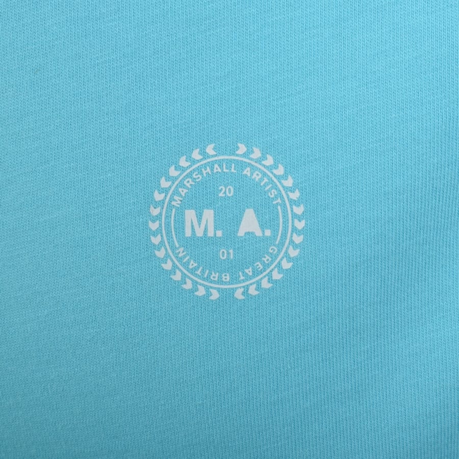 Image number 3 for Marshall Artist Delta T Shirt Cyan Blue