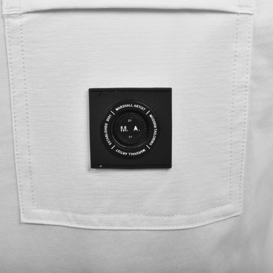 Image number 3 for Marshall Artist Kyoto Pocket T Shirt White