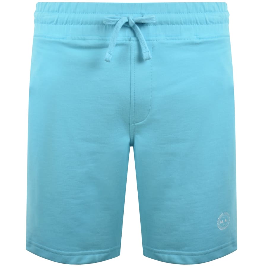 Image number 1 for Marshall Artist Delta Print Logo Shorts Blue