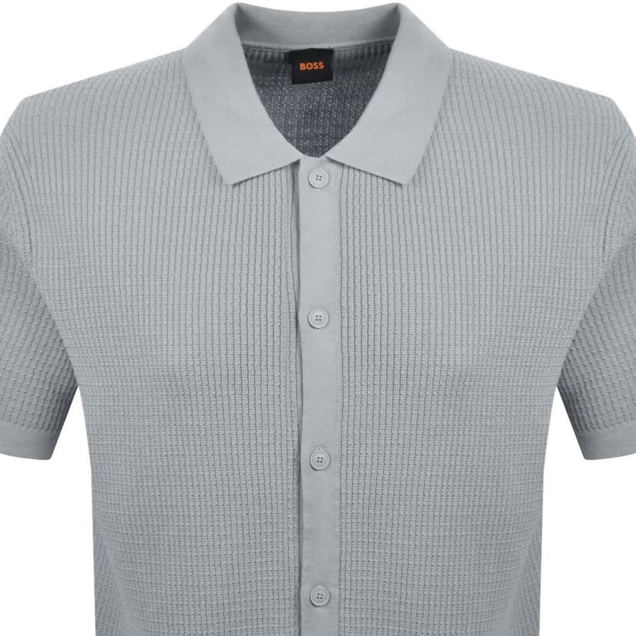 Image number 2 for BOSS Akepalo Knit Polo Shirt Blue