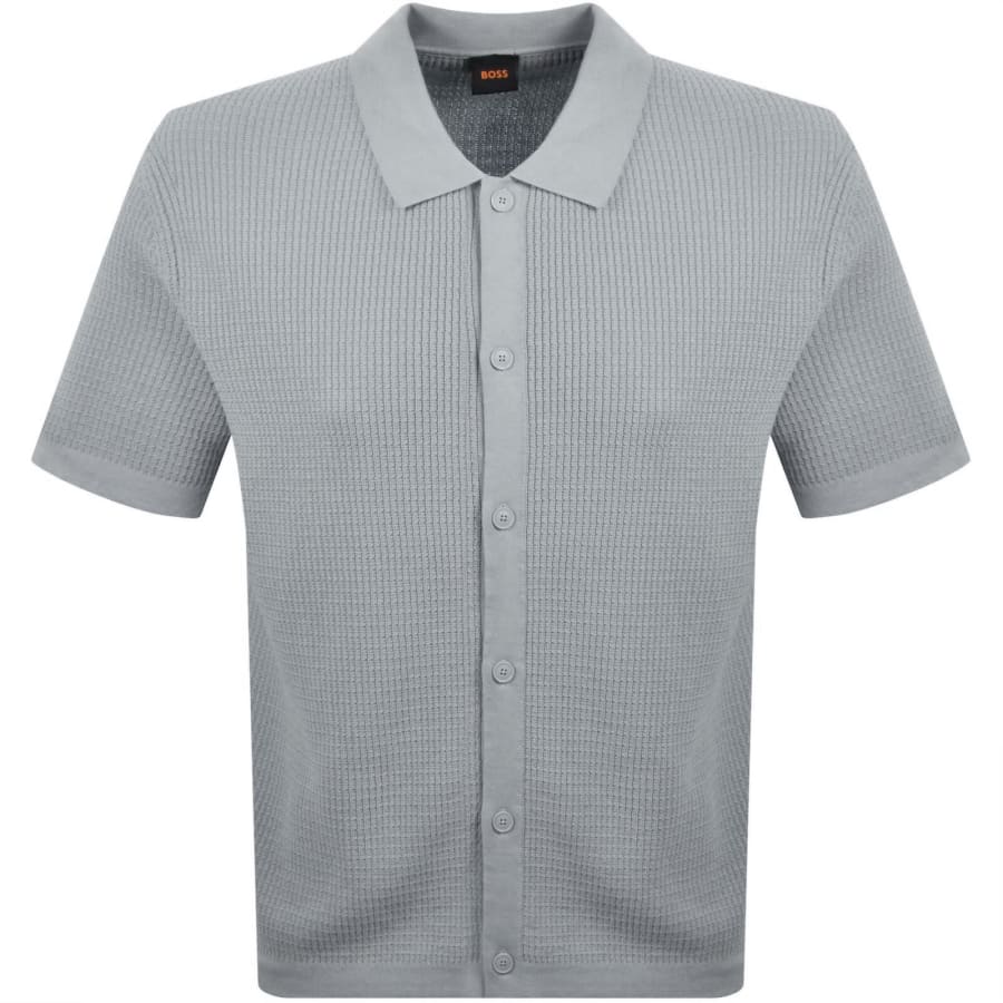 Image number 1 for BOSS Akepalo Knit Polo Shirt Blue