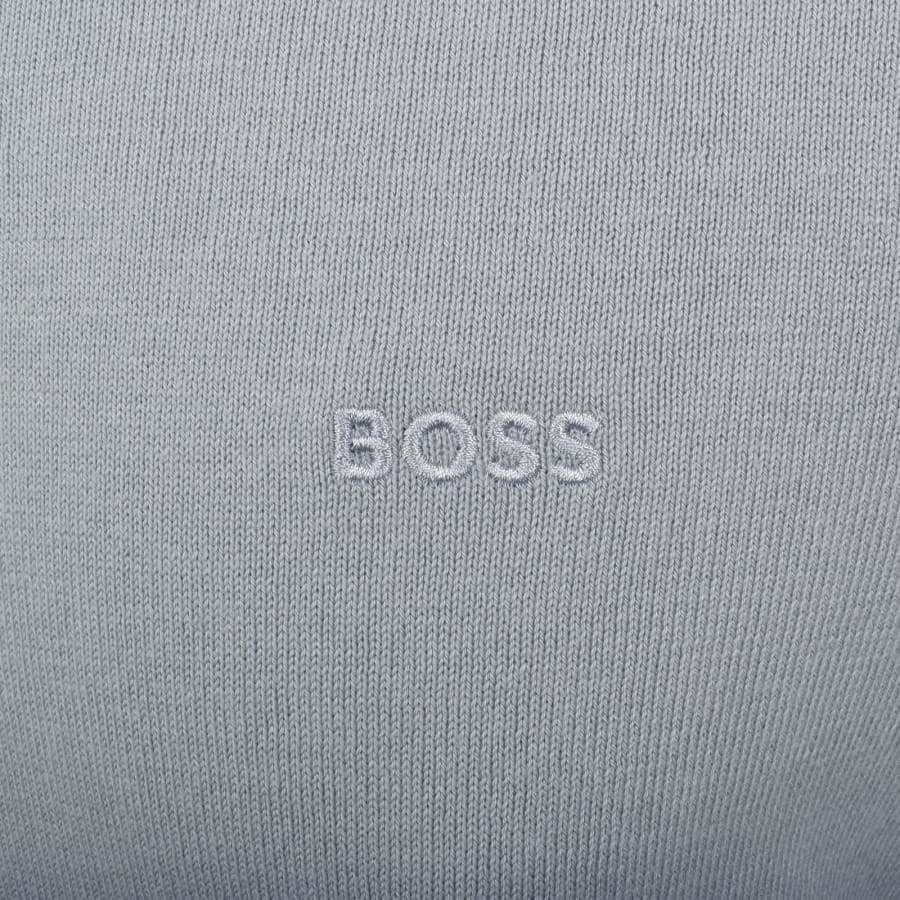 Image number 3 for BOSS Asac P Knit Long Sleeve Polo T Shirt Blue