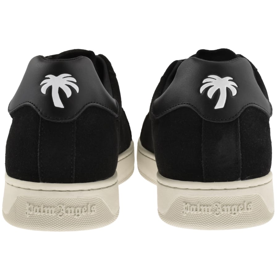 Image number 2 for Palm Angels Logo Tennis Trainers Black