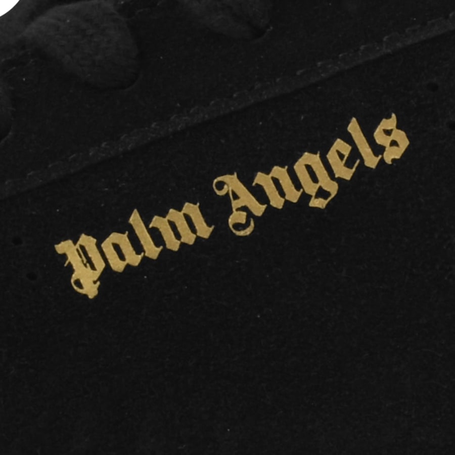 Image number 4 for Palm Angels Logo Tennis Trainers Black