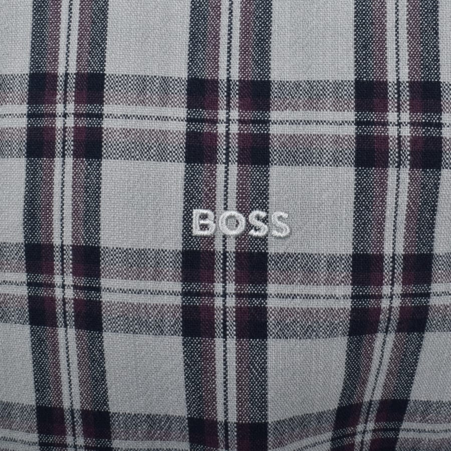 Image number 3 for BOSS Ricoplus Check Shirt Blue
