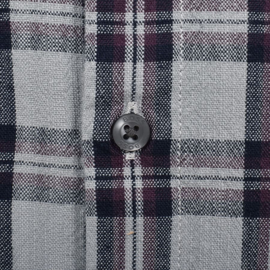 Image number 4 for BOSS Ricoplus Check Shirt Blue