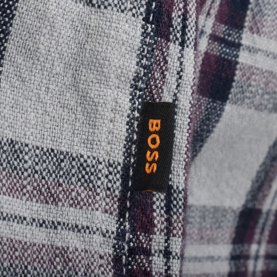 Image number 5 for BOSS Ricoplus Check Shirt Blue