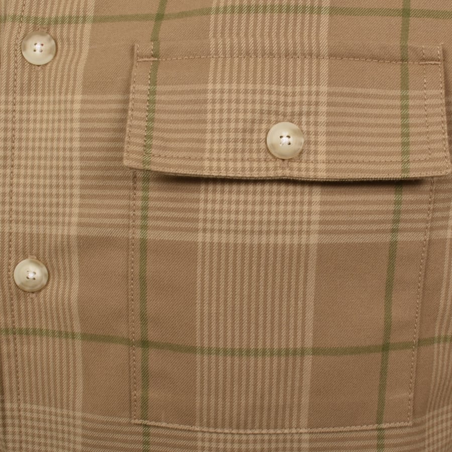 Image number 3 for HUGO Check Ernio Shirt Beige
