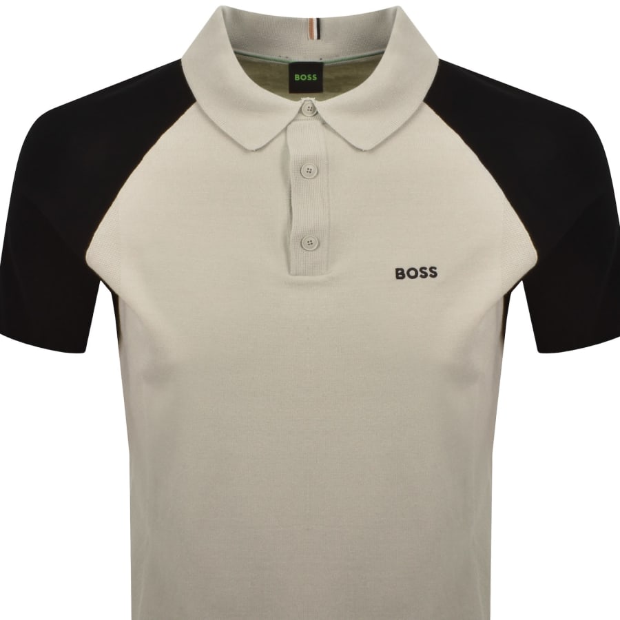 Image number 2 for BOSS GOC Swing Knit Polo Beige