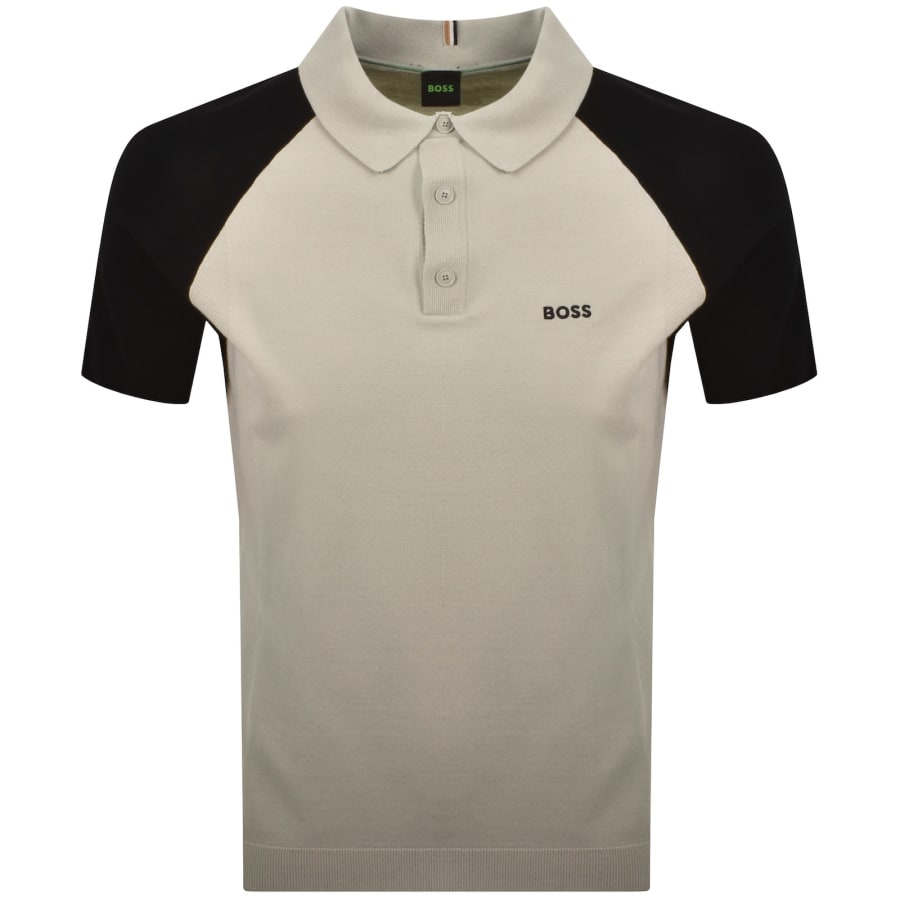 Image number 1 for BOSS GOC Swing Knit Polo Beige