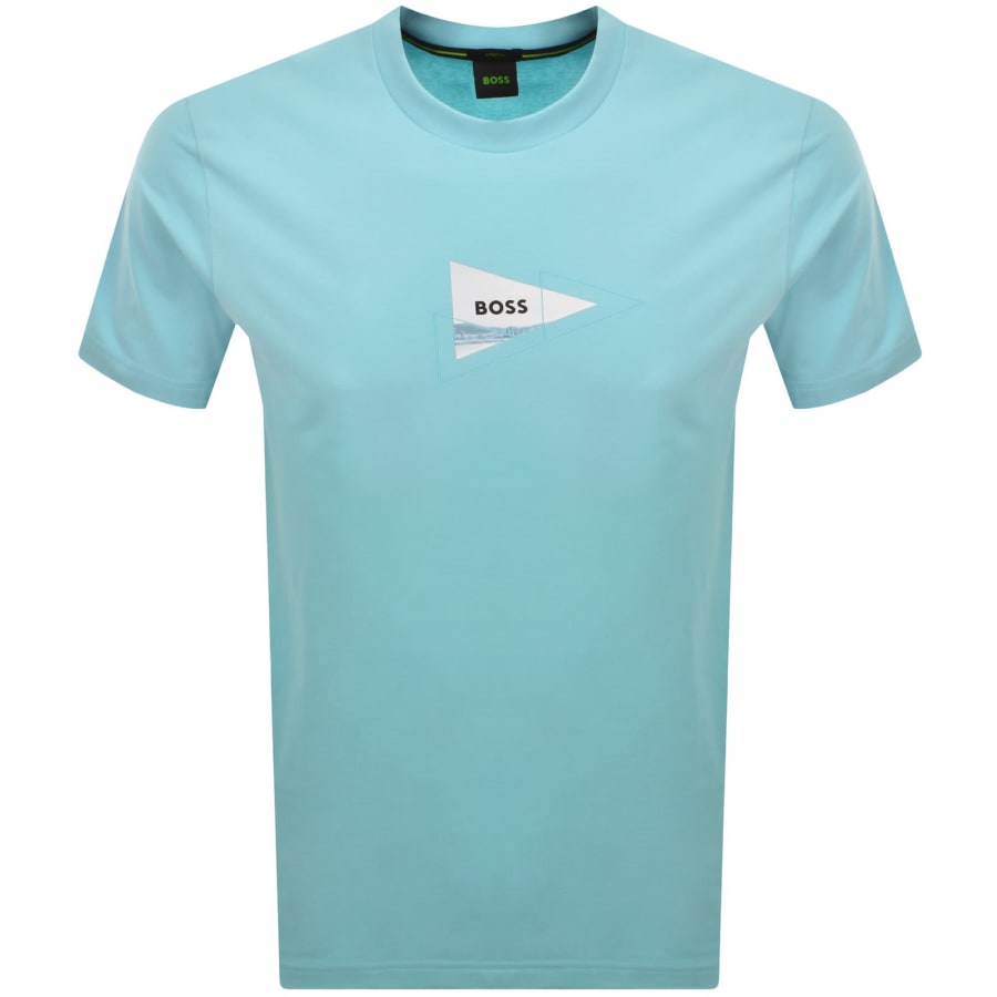 Image number 2 for BOSS Network Photo T Shirt Blue