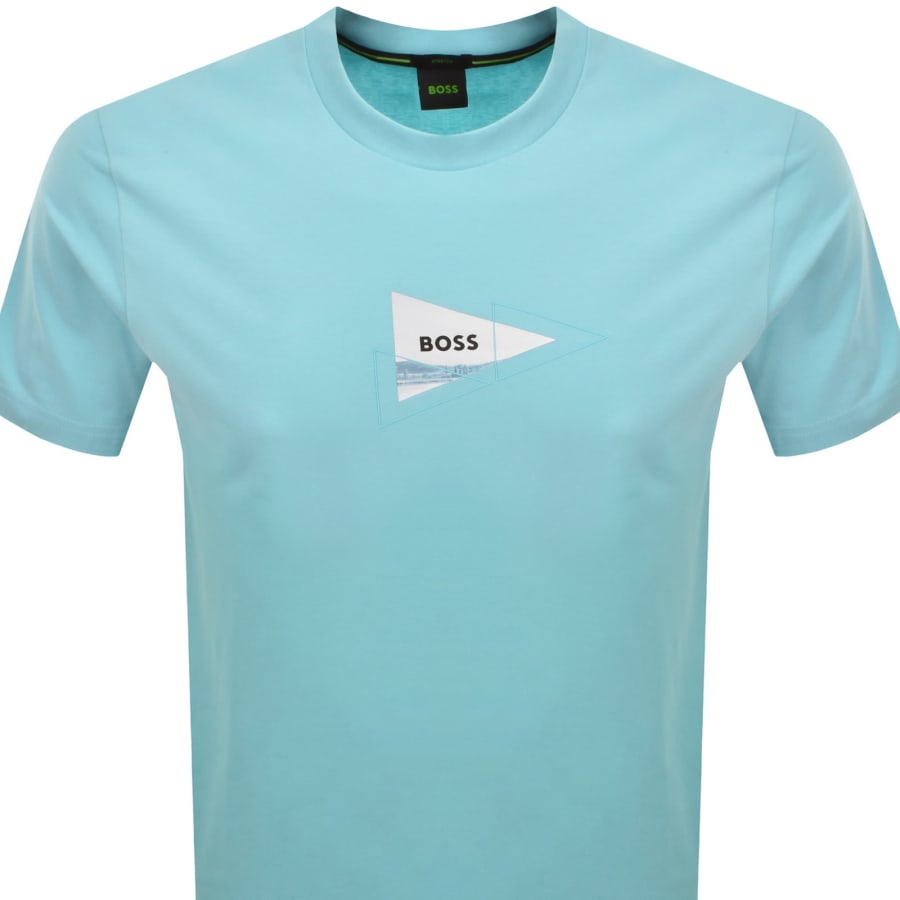 Image number 3 for BOSS Network Photo T Shirt Blue