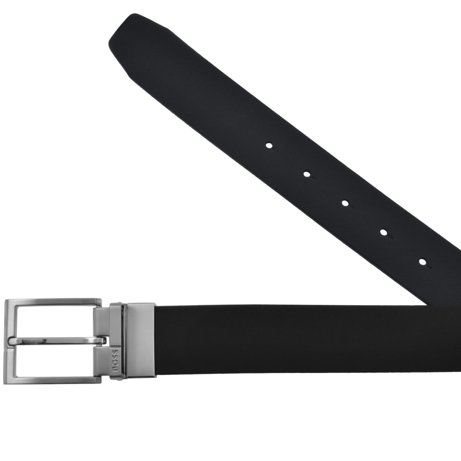 Image number 2 for BOSS Reversible Leather Belt Black