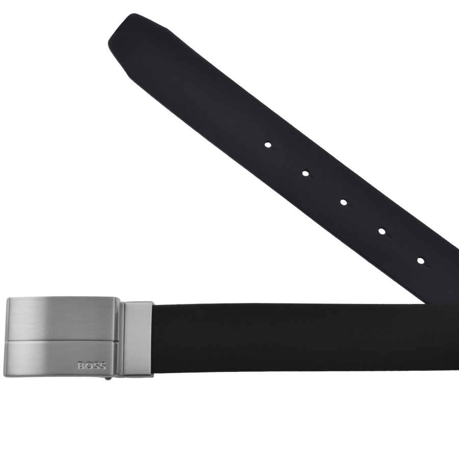 Image number 3 for BOSS Reversible Leather Belt Black