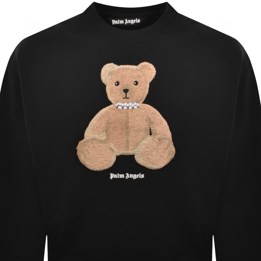 Image number 2 for Palm Angels Bear Sweatshirt Black