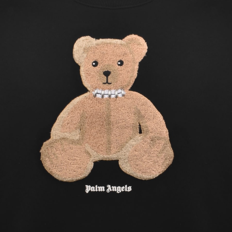 Image number 3 for Palm Angels Bear Sweatshirt Black