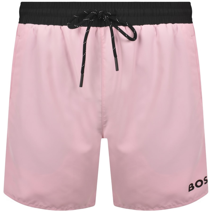 Image number 2 for BOSS Starfish Swim Shorts Pale Pink