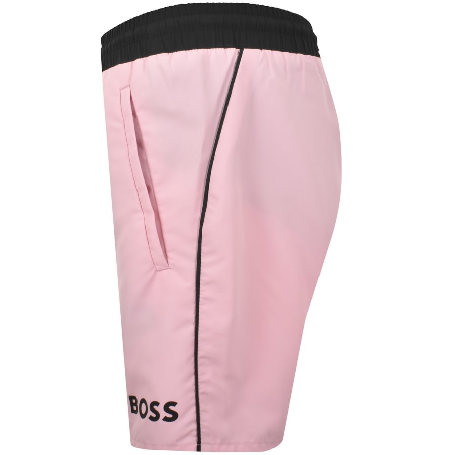 Image number 4 for BOSS Starfish Swim Shorts Pale Pink
