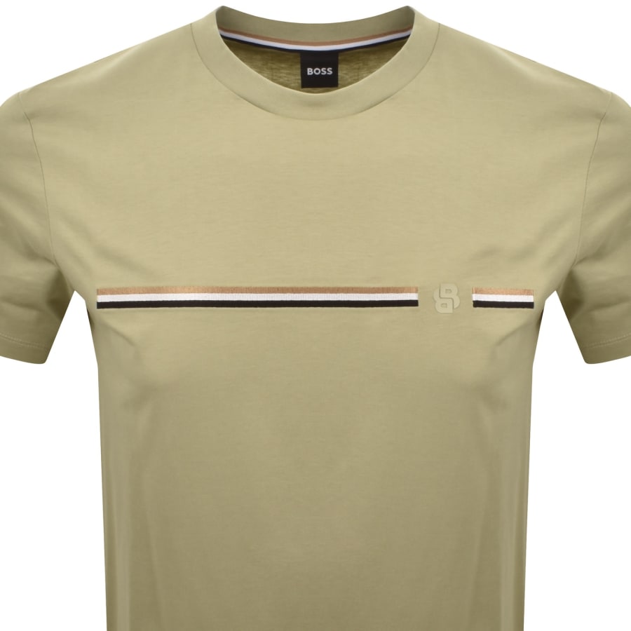 Image number 2 for BOSS C Taut 41 T Shirt Green