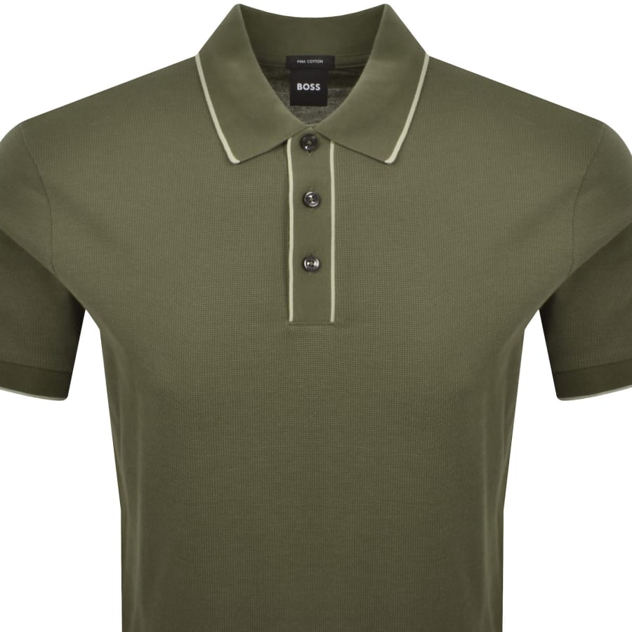 Image number 2 for BOSS H Parlay 81 Polo Green