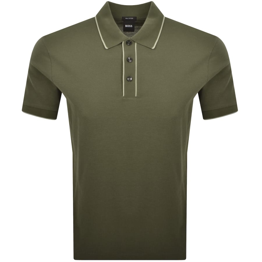 Image number 1 for BOSS H Parlay 81 Polo Green