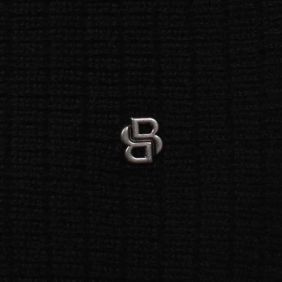 Image number 3 for BOSS Laconico Knit Shirt Black