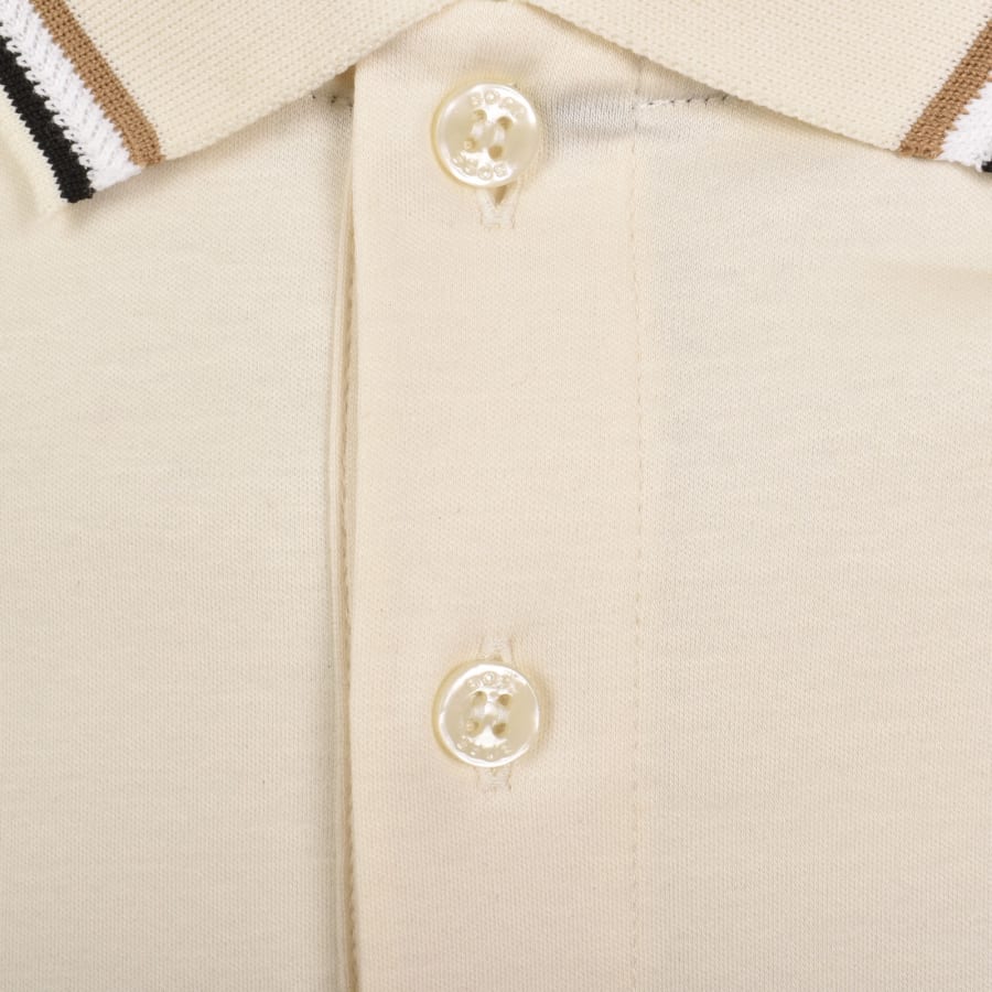 Image number 4 for BOSS Penrose 38 Polo T Shirt Cream